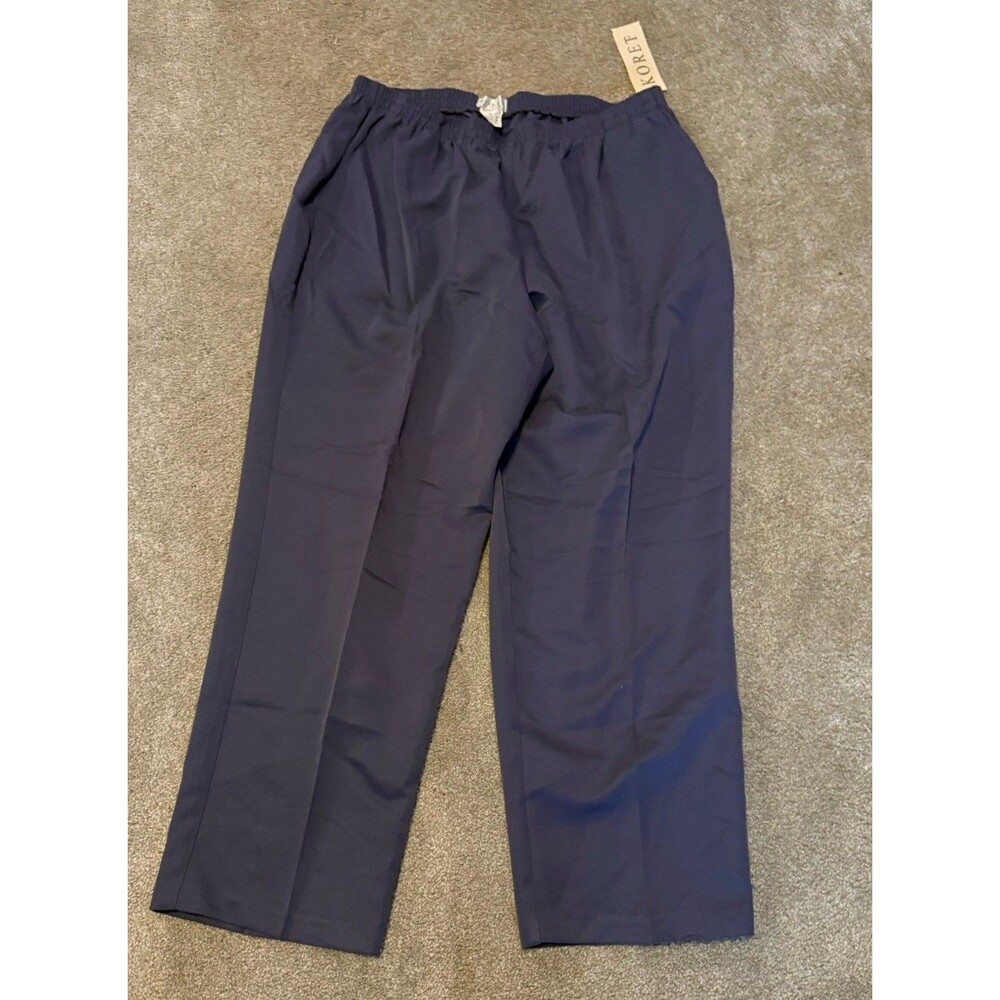 Koret  comfort pants with pockets women’s Size 18 Petite Periwinkle NWT